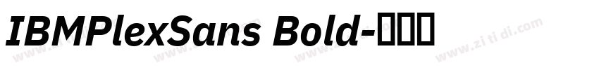 IBMPlexSans Bold字体转换